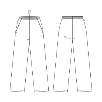 Kentaur  jogging trousers with short leg length, White