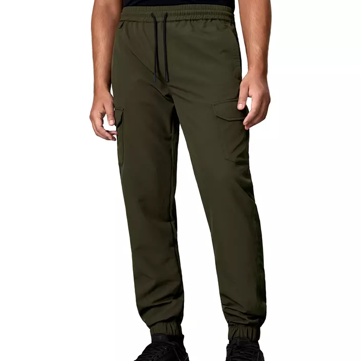 ID stretch cargobyxa, Oliv, large image number 5