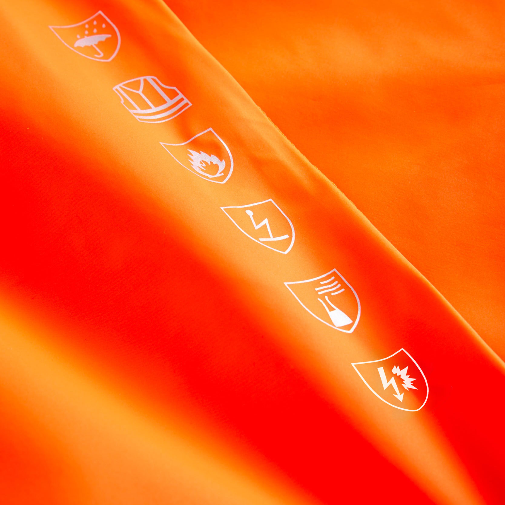 Lyngs&oslash;e Multinorm rain trousers, Hi-vis Orange, large image number 2