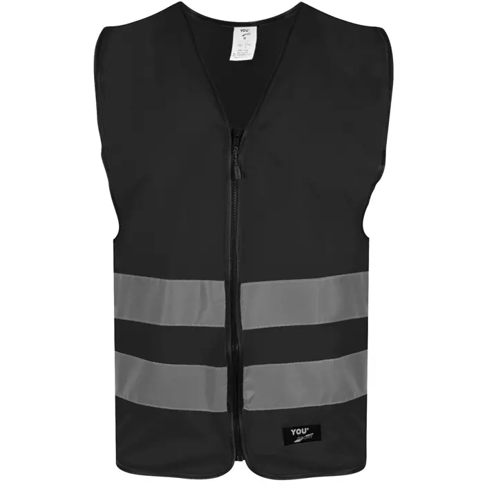 YOU Flen reflective safety vest, Black, large image number 0