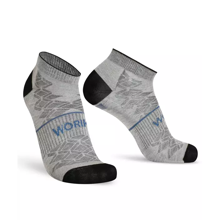 Worik Thil 2-pack trainer socks, Grey, large image number 1