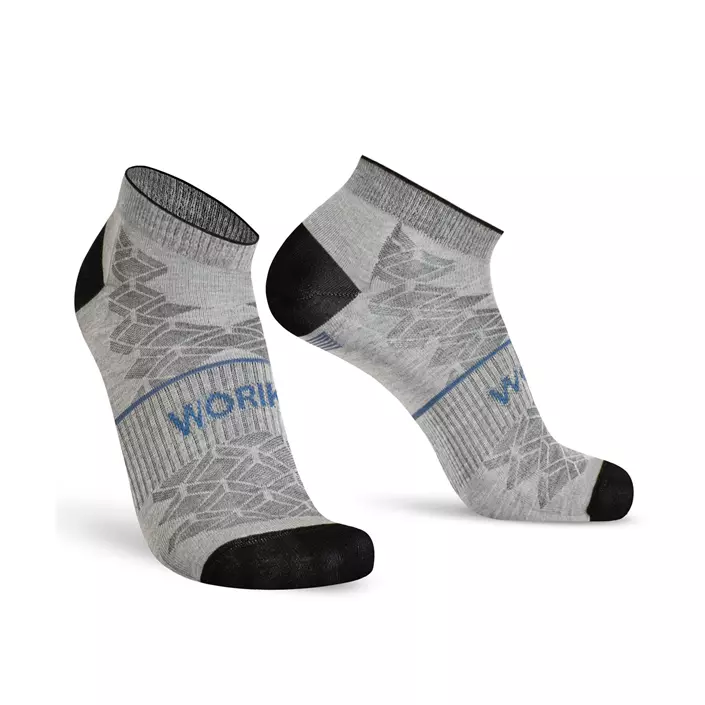 Worik Thil 2-pack trainer socks, Grey, large image number 1