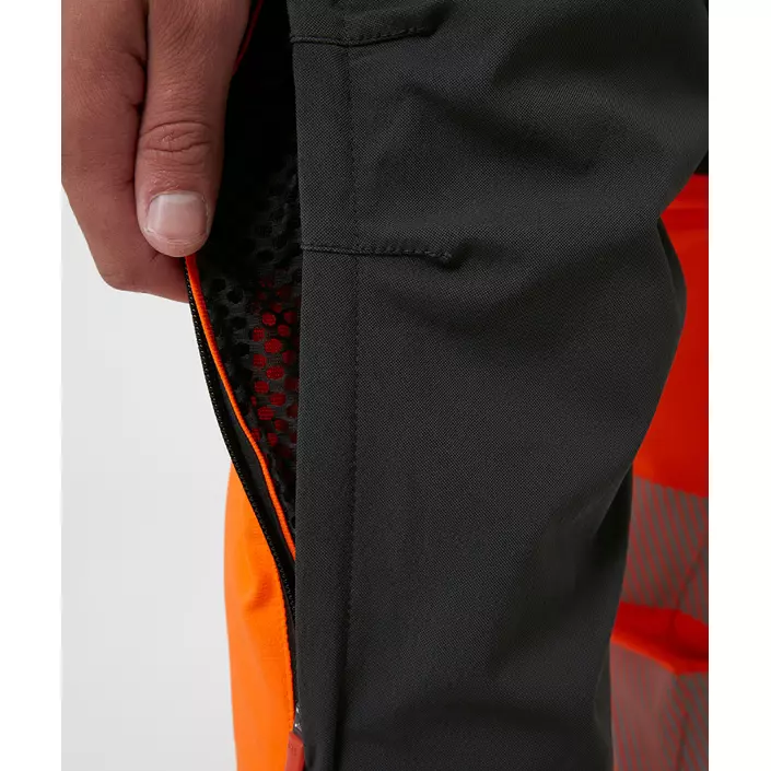 Helly Hansen ICU BRZ service trousers full stretch, Ebony/Hi-Vis Orange, large image number 5