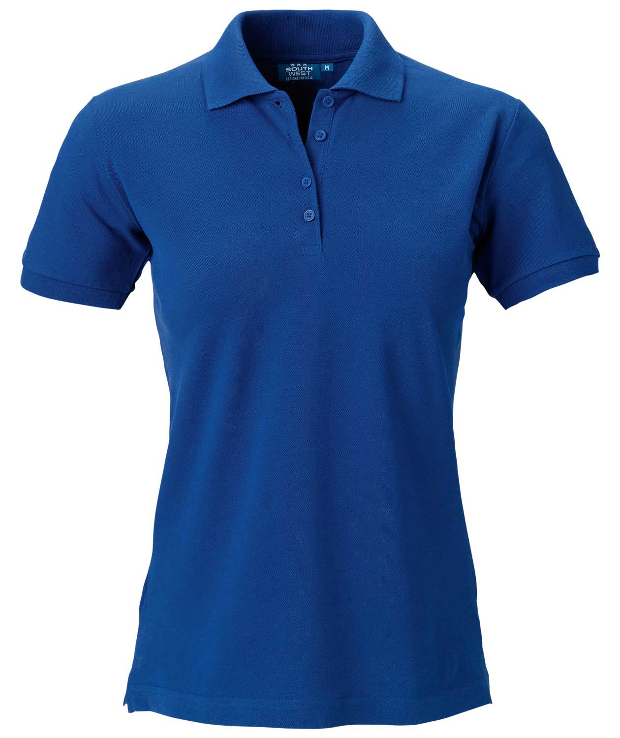 South West Coronita women's polo shirt, Royal Blue, Royal Blue, swatch