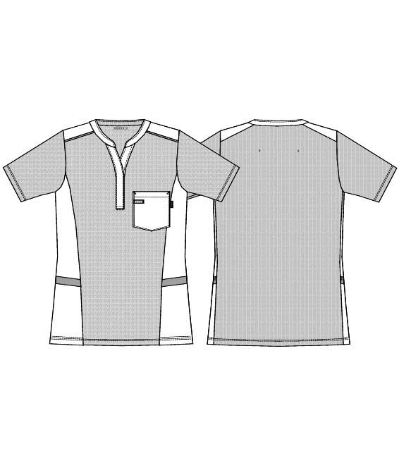 Kentaur pique women's smock, Bordeaux, large image number 3