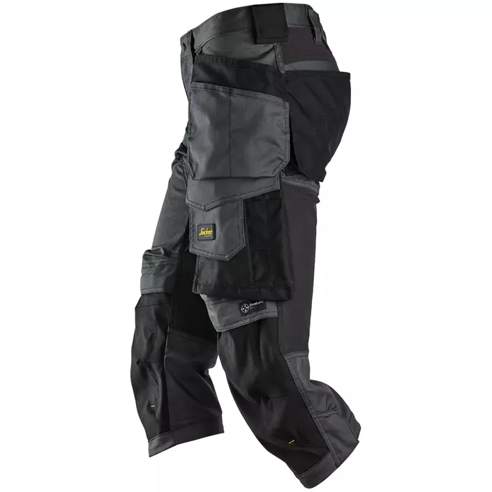 Snickers AllroundWork craftsman knee pants 6142, Steel Grey/Black, large image number 2