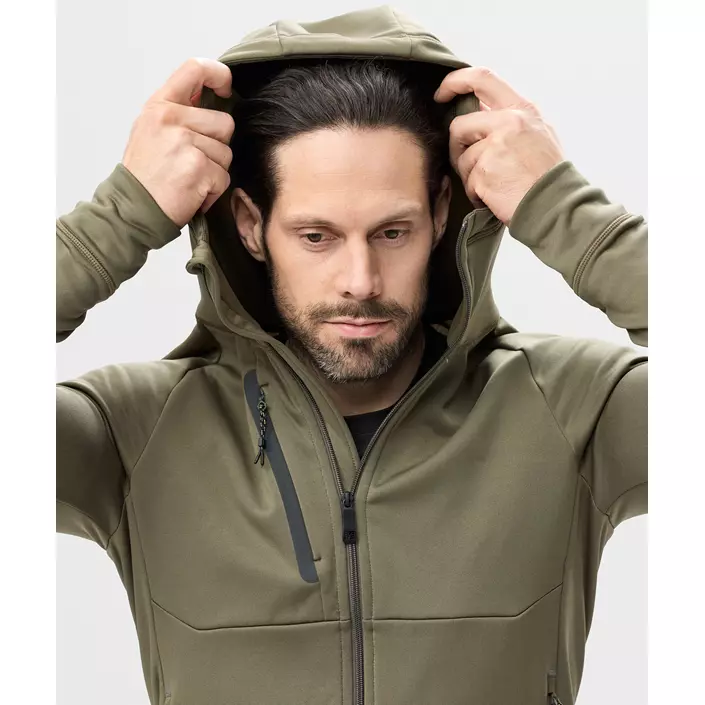 Snickers Flexiwork Polartec® hoodie with zipper 8026, Khaki Green, large image number 8