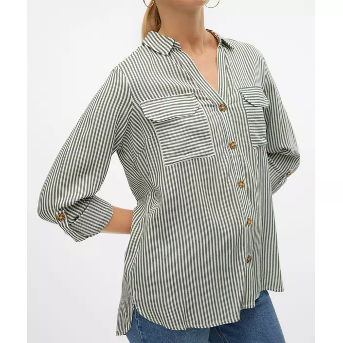 Vero Moda VMBUMPY skjorta dam, Laurel Wreath Stripe, large image number 3