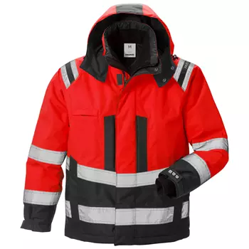 Fristads Airtech® winter jacket 4035, Hi-vis Red/Black