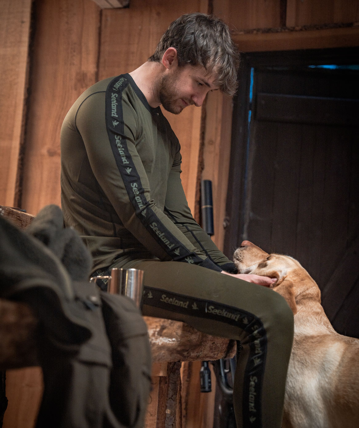 Seeland Crest baselayer set, Light pine