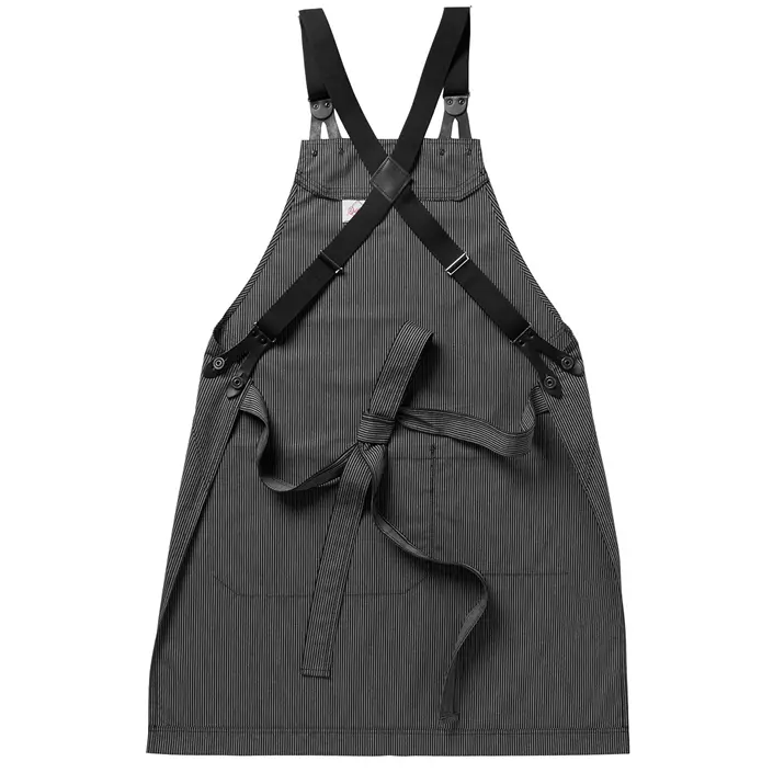 Segers bib apron with pocket, Black/Grey, Black/Grey, large image number 2