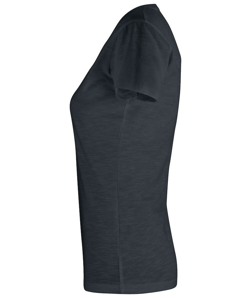 Clique Slub women's T-shirt, Black, large image number 3