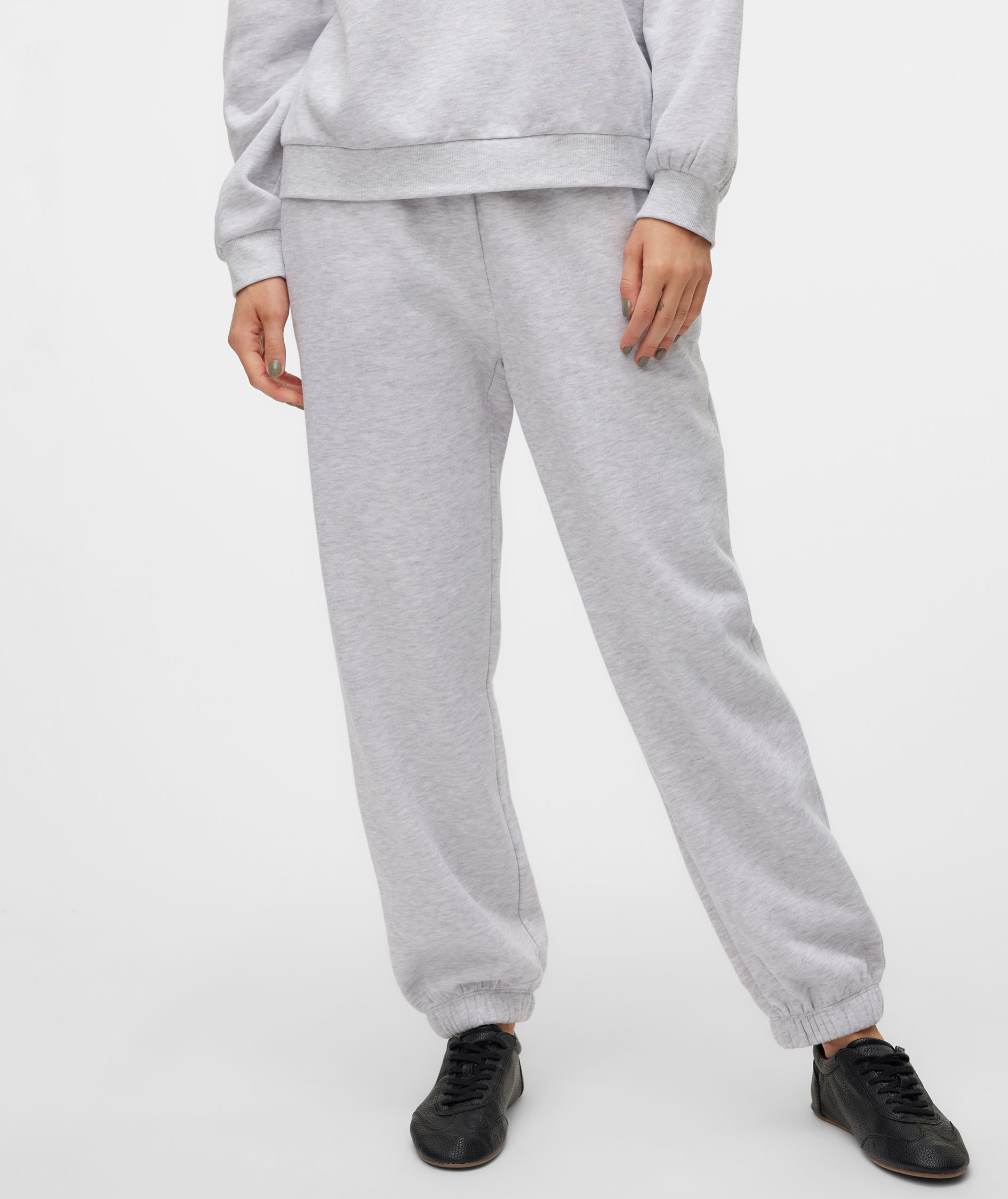 Vero Moda VMSONJA dame sweatpants, Light Grey Melange, large image number 4