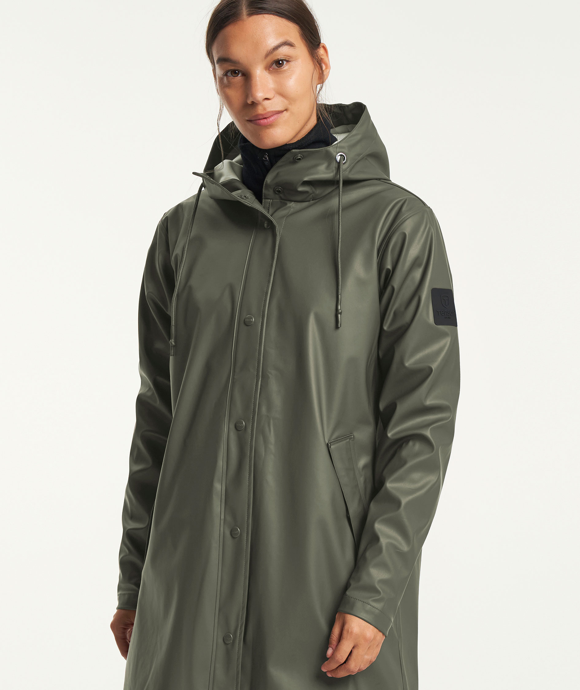 Tenson Apelviken regnjacka dam, Olivgr&ouml;n, large image number 7