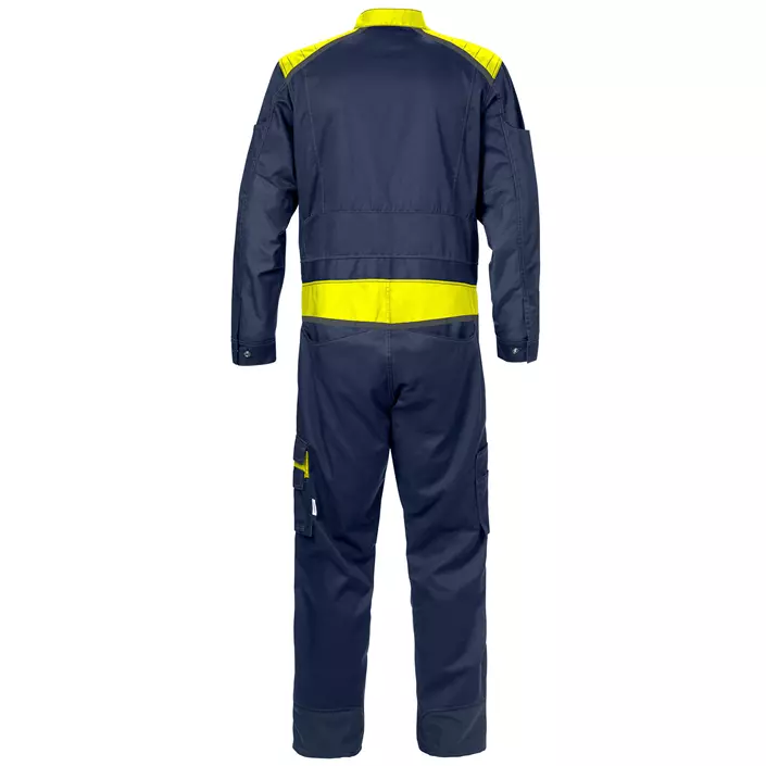 Fristads coverall 8555, Marine/Hi-Vis yellow, large image number 1