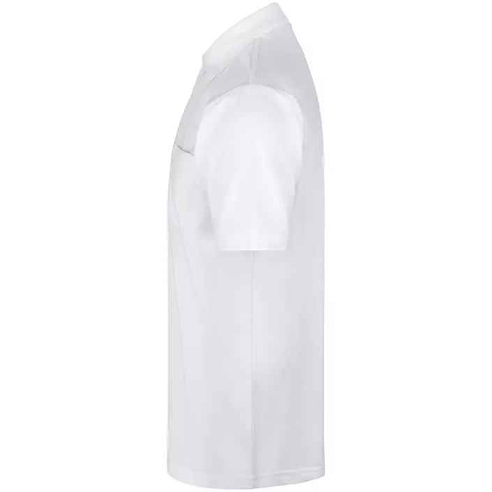 ID PRO Wear Polo T-skjorte med brystlomme, Hvit, large image number 2