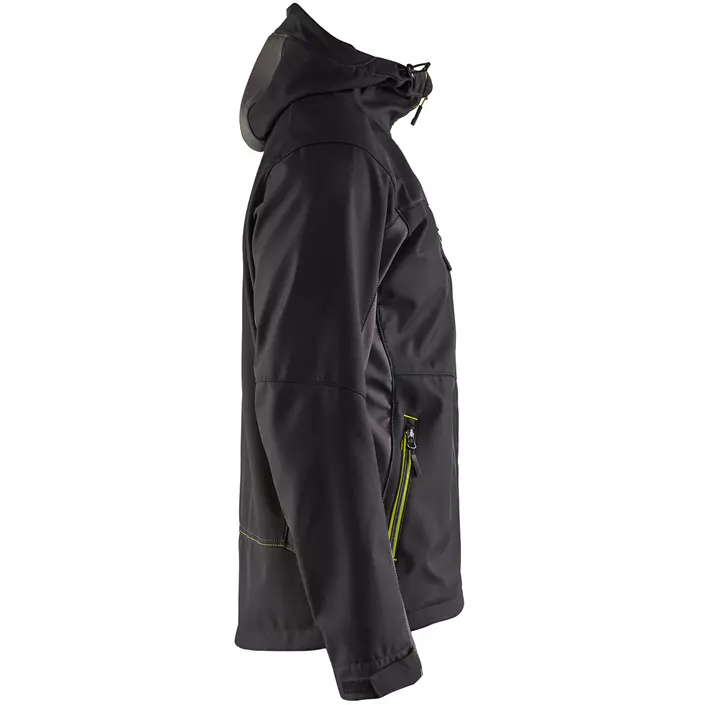 Blåkläder Unite softshell jacket, Black/Hi-Vis Yellow, large image number 3