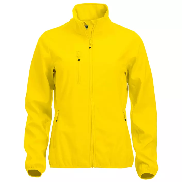 Clique Basic women's softshell jacket, Lemon Yellow, large image number 0