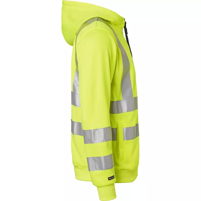 Top Swede hoodie with zipper 4429, Hi-Vis Yellow, large image number 2