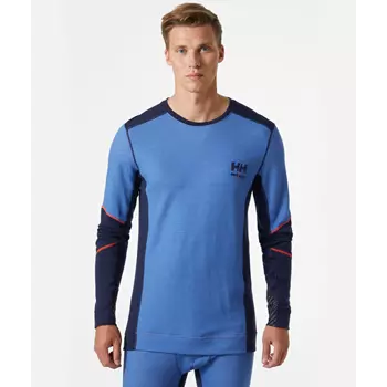 Helly Hansen Lifa Thermounterhemd mit Merinowolle, Navy/Stone blue
