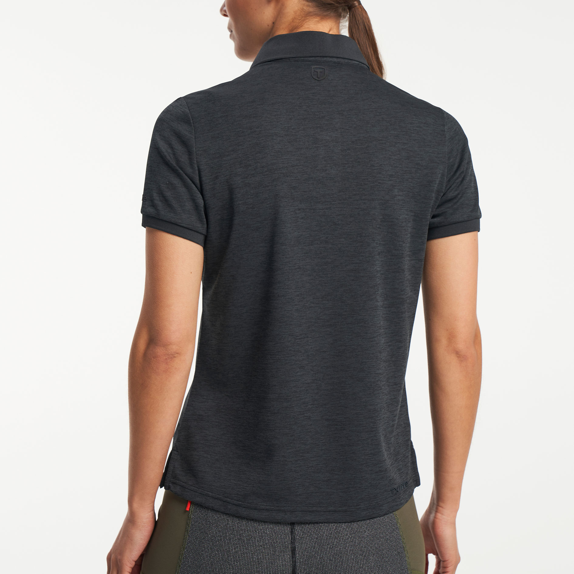 Tenson TXlite Melange womens polo shirt, Black, large image number 7