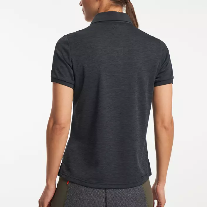 Tenson TXlite Melange Damen Poloshirt, Black, large image number 7