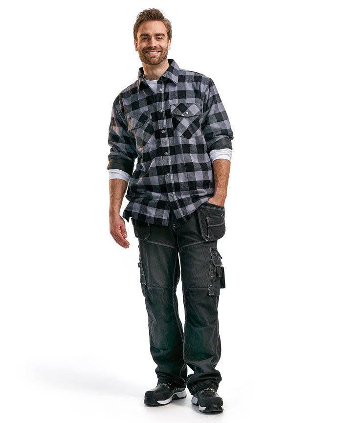Bl&aring;kl&auml;der set with flannel shirt, T-shirt and beanie, , large image number 2