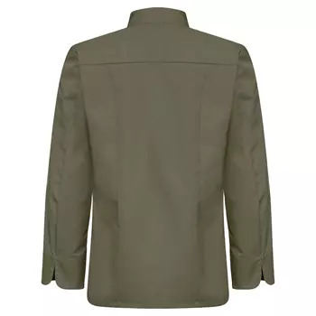 Segers slim fit chefs shirt, Olive Green
