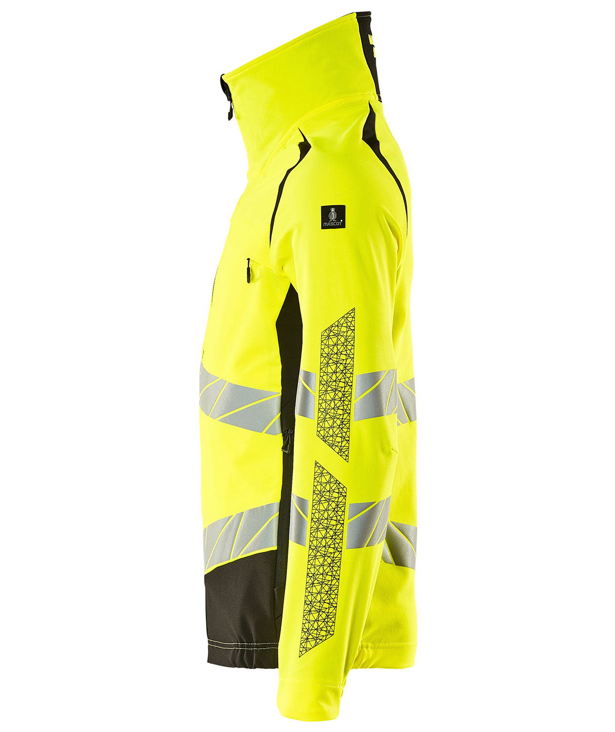 Mascot Accelerate Safe jakke full stretch, Hi-vis Gul/Sort, large image number 2
