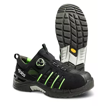 Jalas 9925 Exalter safety sandals S1P, Black/Green