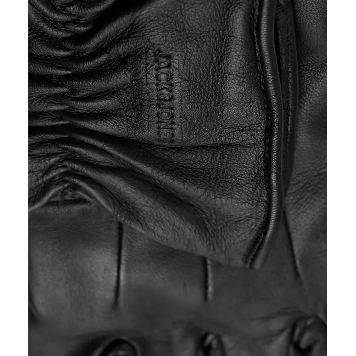 Jack & Jones JACMONTANA leather gloves, Black, large image number 2