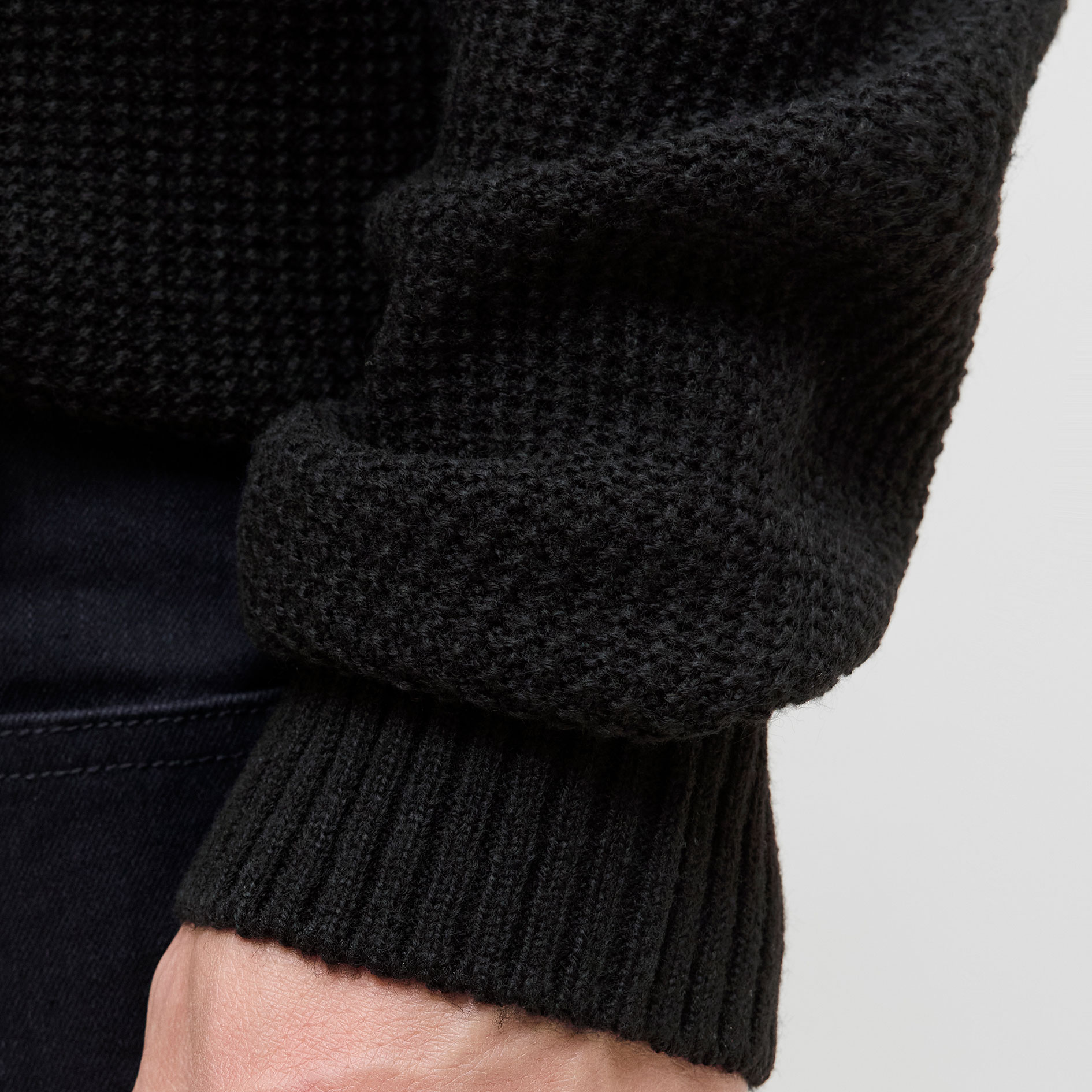 Jack & Jones JJROY knitted turtleneck sweater, Black, large image number 5