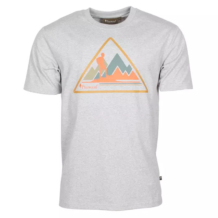 Pinewood Outdoor Trekker T-shirt, Light Grey Melange, large image number 0