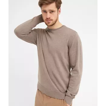 Clipper Napoli knitted pullover, Warm Sand Melange