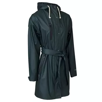 Elka Recycled PU women's raincoat, Dark salamander