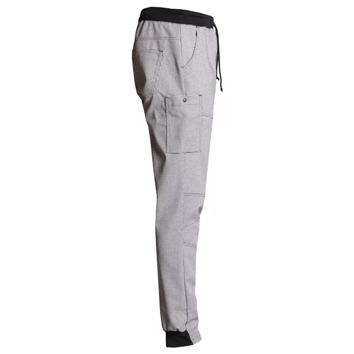Nybo Workwear New Nordic Casual Pull-on trousers, Pepita Checkered Black/White, large image number 2