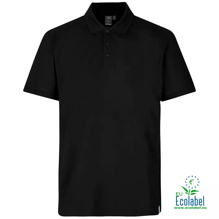 ID PRO Wear CARE polo T-shirt, Sort, large image number 0