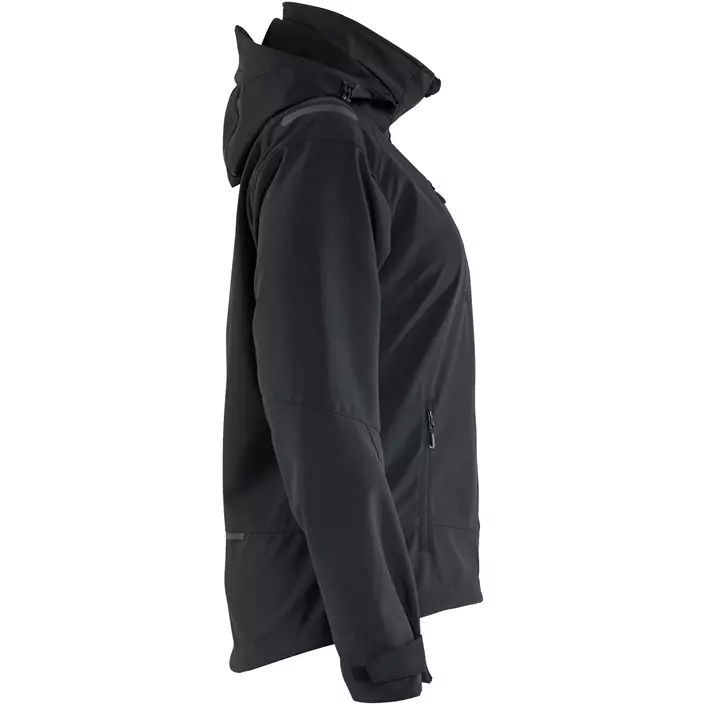 Blåkläder softshelljacka full stretch dam, Svart/Svart, large image number 2