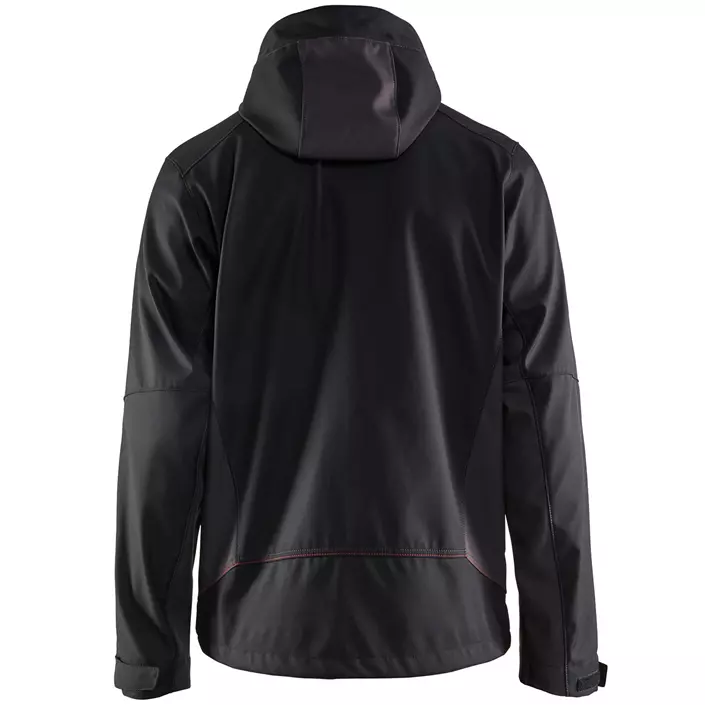 Blåkläder Unite softshell jacket, Black/Red, large image number 1