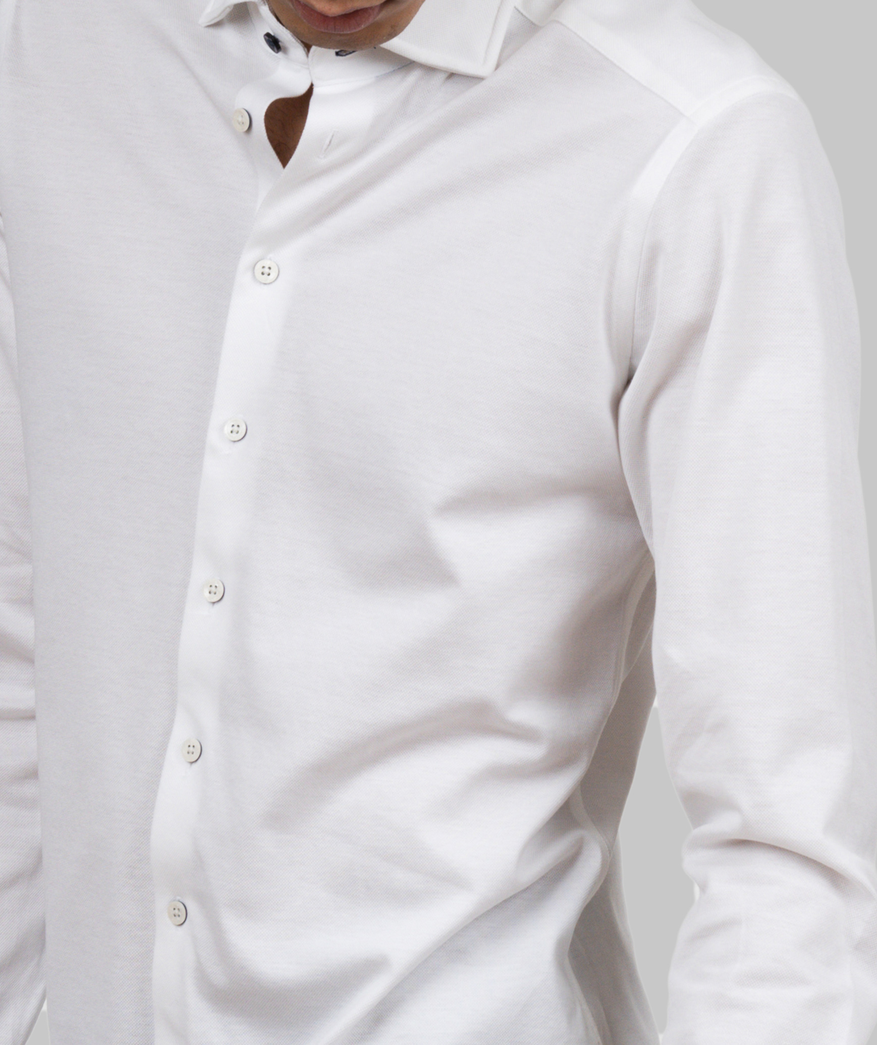 J. Harvest & Frost Indigo Bow 34 slim fit shirt, White, large image number 4