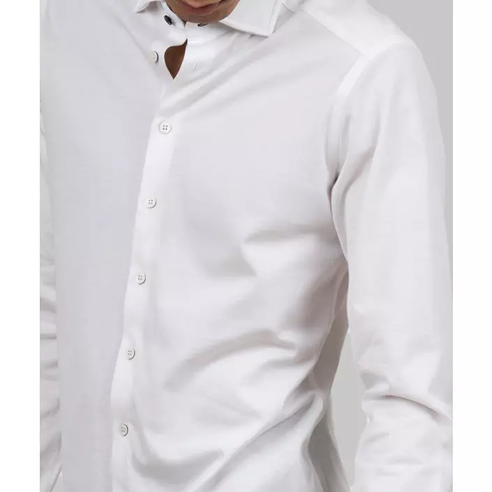 J. Harvest & Frost Indigo Bow 34 slim fit shirt, White, large image number 4