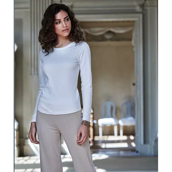 Tee Jay's Interlock long-sleeved women’s shirt, White, large image number 1