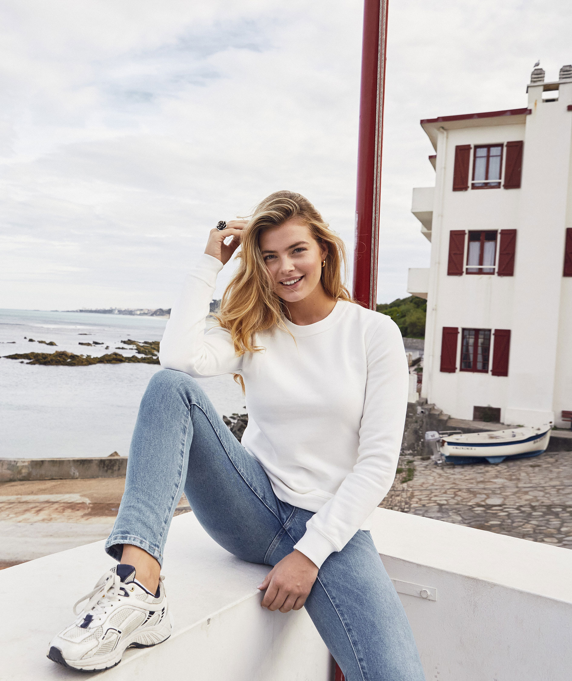 Clique Miami Roundneck sweatshirt, Offwhite, large image number 5