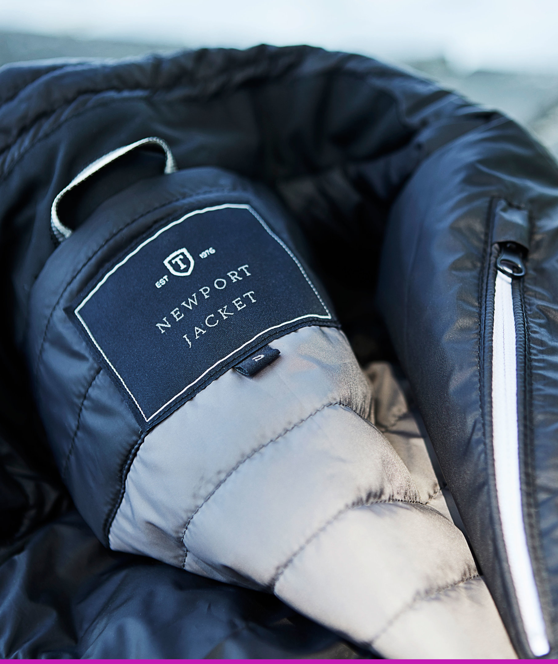 Tee Jays Newport jacka dam, Svart, large image number 6