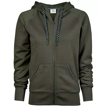 Tee Jays Fashion full zip women's hoodie, Deep Green