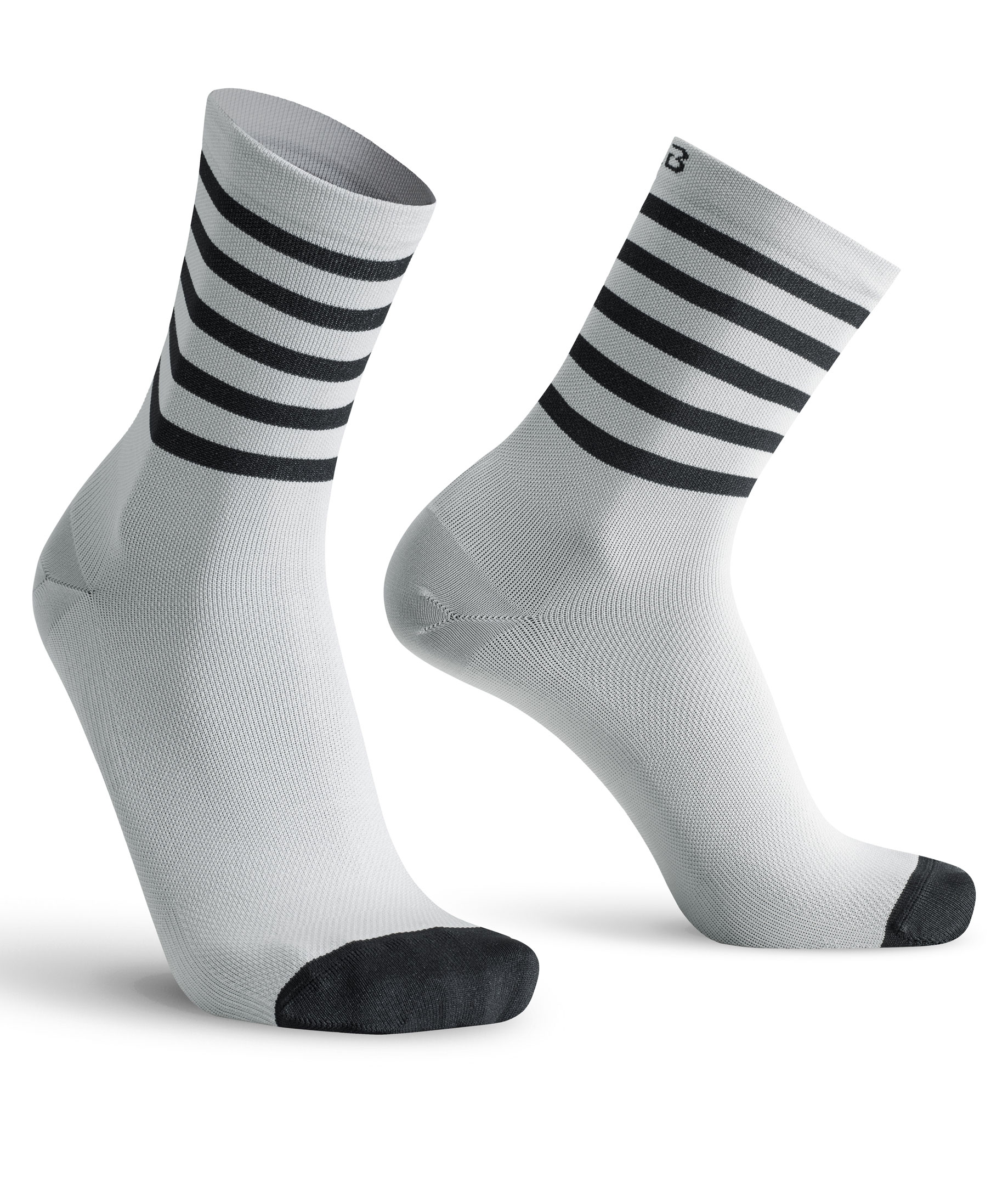 Oxyburn Stripes socks, Blade/black