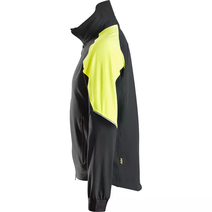 Snickers FlexiWork Arbeitsjacke 8028 full stretch, Schwarz/Neon Gelb, large image number 2
