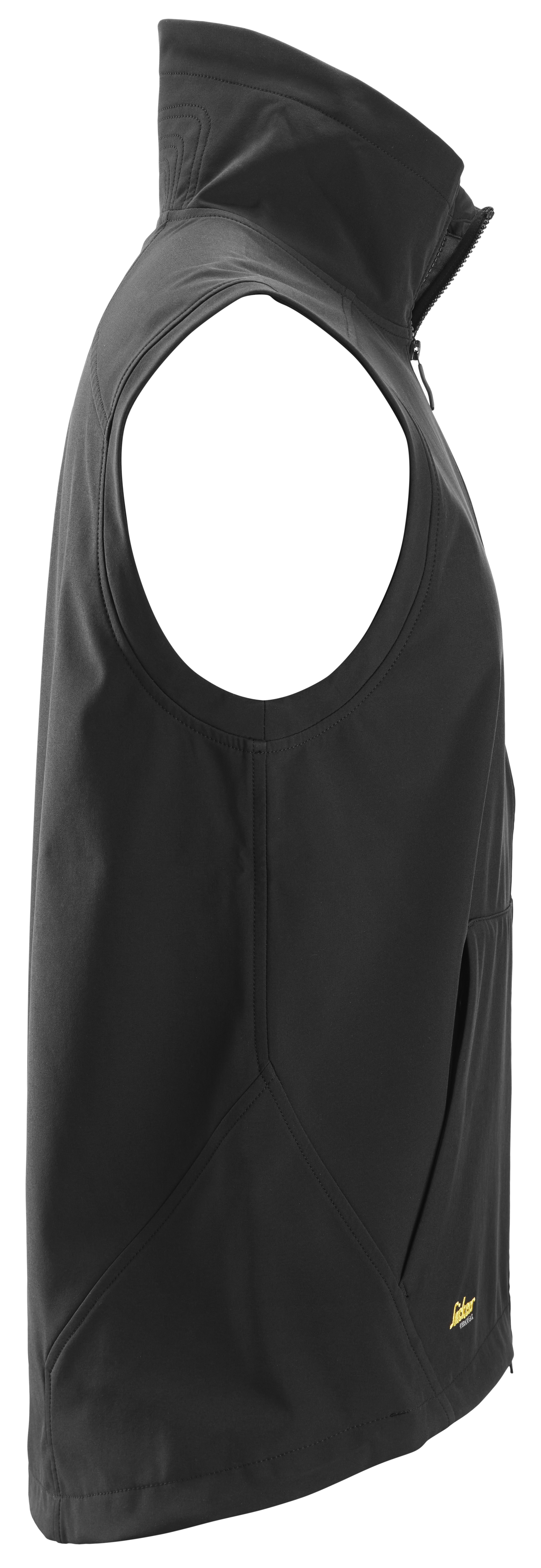 Snickers AllroundWork softshell waist coat, Black, large image number 2