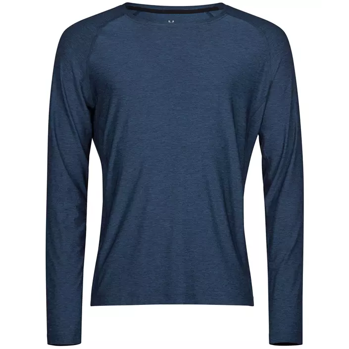 Tee Jays langermet Cooldry T-skjorte, Navy melange, large image number 0