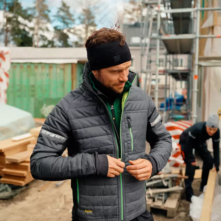 Snickers Stirnband Merino Wool, Schwarz, Schwarz, large image number 2